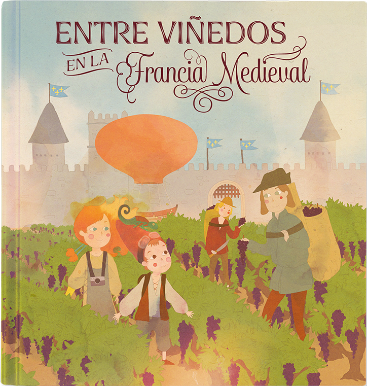 Entre viñedos en la Francia medieval